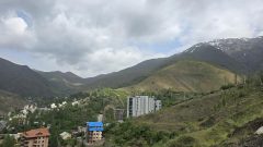 رکابزنی شمشک به پارکینگ پیست اسکی دیزین